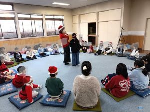 なんでもバスケットをする子ども達
